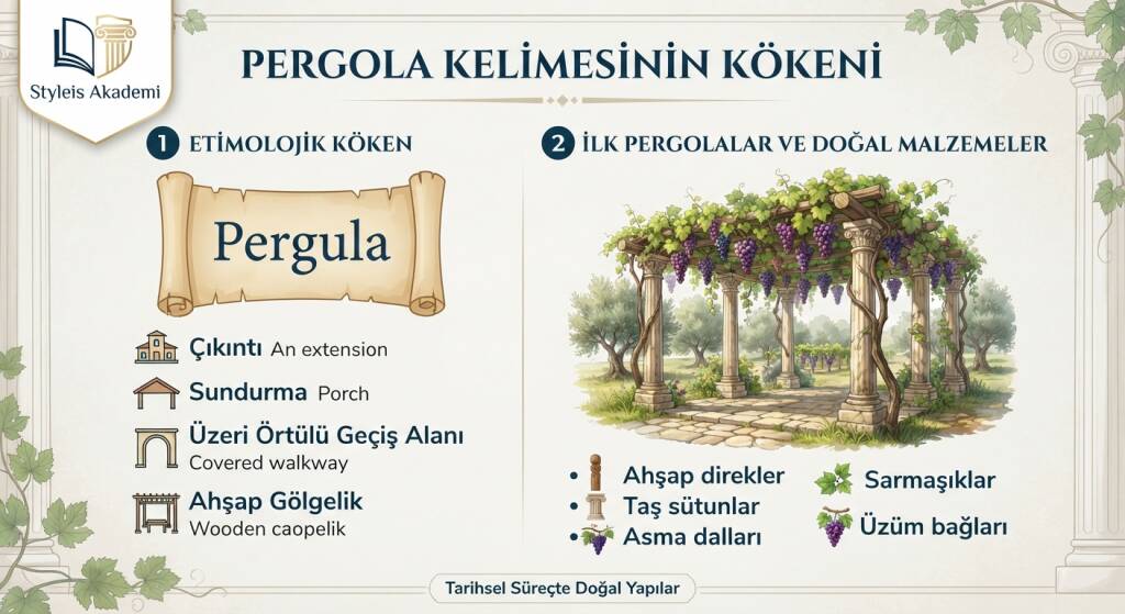 Pergola Kelimesinin Kökeni