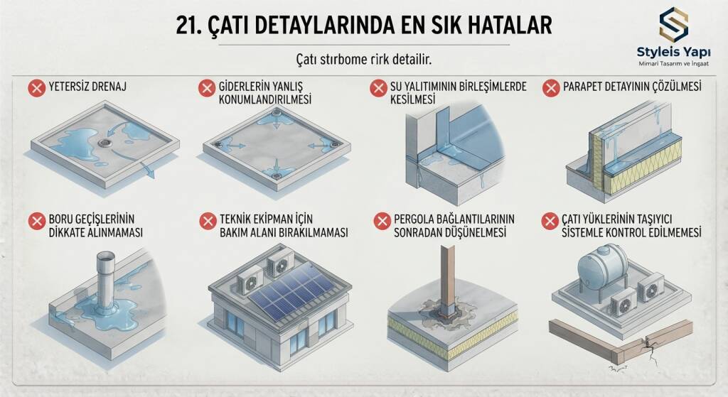 ÇATI DETAYLARINDA EN SIK HATALAR