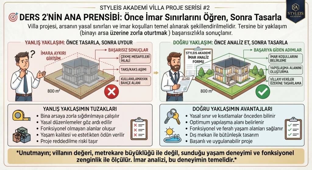 Önce imar sınırlarını öğren, sonra tasarla