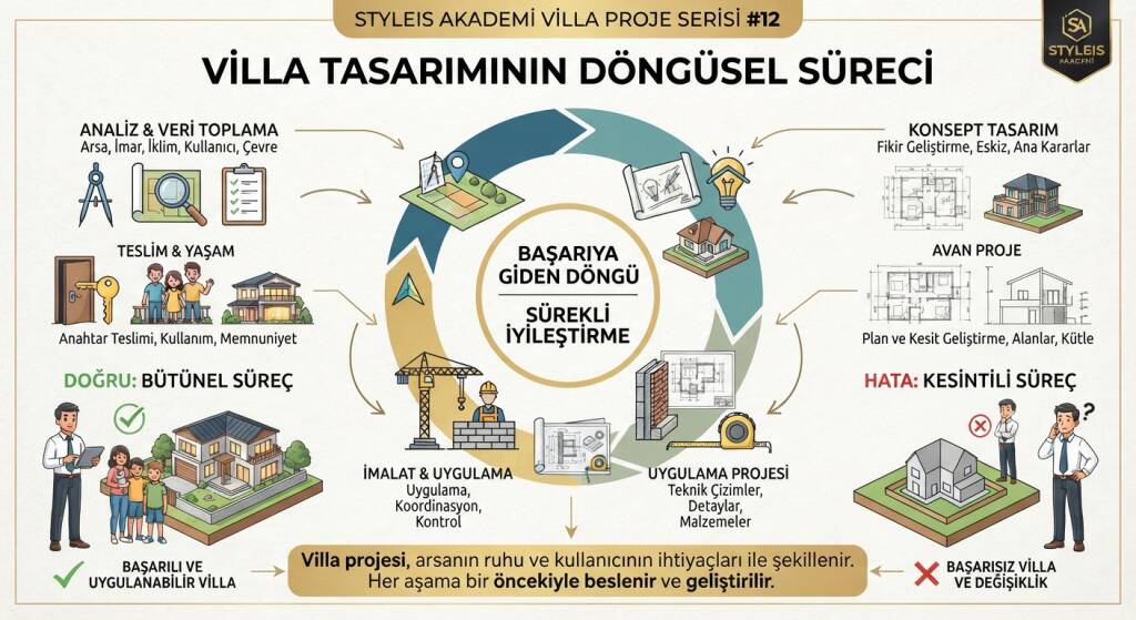 villa tasarımında döngüsel