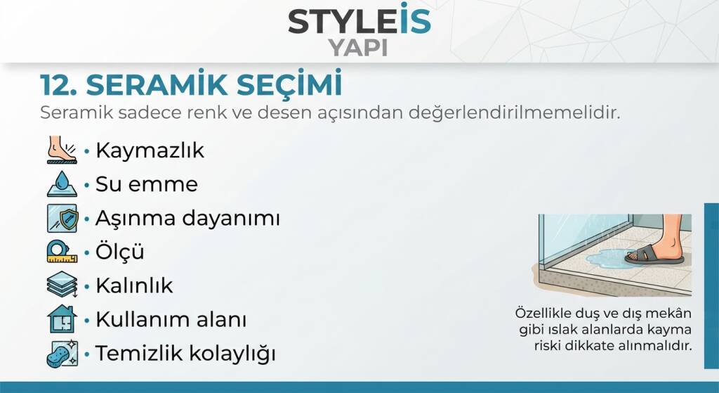 SERAMİK SEÇİMİ