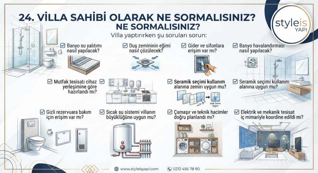 Villa yaptırırken şu soruları sorun