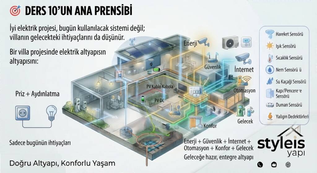 villanın gelecekteki ihtiyaçları