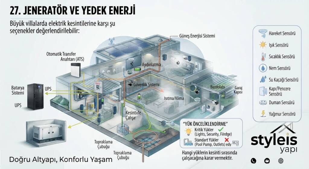 JENERATÖR VE YEDEK ENERJİ